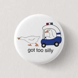 Zu Alberner Gänsepolizist-Spaß Button