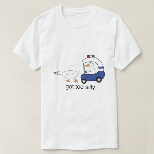 Zu Alberner Gänsepolizist-Spaß T-Shirt (Design vorne)