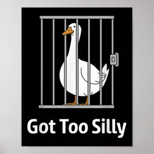 Zu Albernes Gänsepun-Spaß-Shirt für Anim Poster