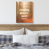 Zu allem gibt es eine Saison Bibel Verse Leinwanddruck (Insitu (Schlafzimmer))