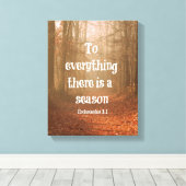 Zu allem gibt es eine Saison Bibel Verse Leinwanddruck (Insitu (Holzboden))