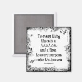 Zu allem gibt es eine Saison Bibel Verse Magnet (Vorderseite/Rückseite)