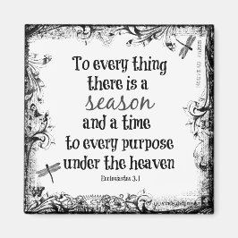Zu allem gibt es eine Saison Bibel Verse Magnet
