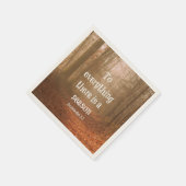 Zu allem gibt es eine Saison Bibel Verse Serviette (Ecke)