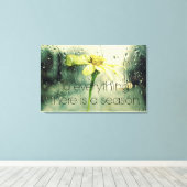 Zu allem, was ein Jahr Rain und Blume Fenster Leinwanddruck (Insitu (Holzboden))