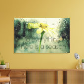 Zu allem, was ein Jahr Rain und Blume Fenster Leinwanddruck (Insitu (Wohnzimmer))