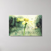 Zu allem, was ein Jahr Rain und Blume Fenster Leinwanddruck (Vorderseite)