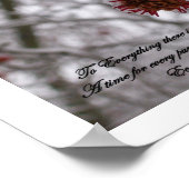 Zu allem, was es da gibt, eine Jahreszeit Poster (Ecke)