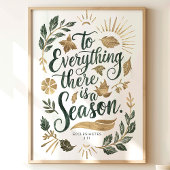 Zu allem, was es gibt eine Jahreszeit: Ecclesiaste Poster