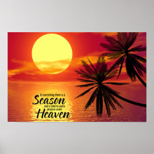 Zu allem, was es gibt, gibt es eine Jahreszeit (Ec Poster