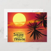 Zu allem, was es gibt, gibt es eine Jahreszeit (Ec Postkarte (Vorne/Hinten)