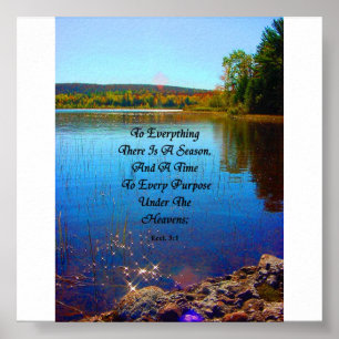 Zu allem, was es gibt, ist die Jahreszeit Poster