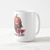 Zu alt für dieses Blatt. Funny Halloween Pumpkin Kaffeetasse (VorderseiteRechts)