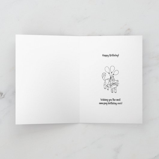 Zu alt, um zu fallen, als wäre es heiß sonniger Ge Karte (Innenseite)