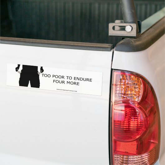 Zu arm vier mehr aushalten autoaufkleber (Auf Lkw)
