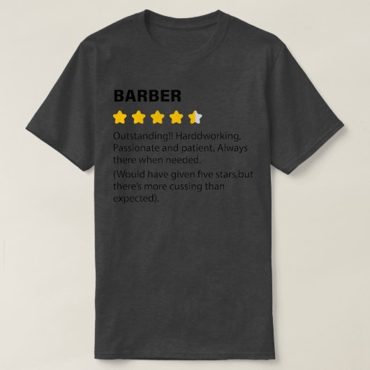 zu BARBER lustige Definition T-Shirt (Design vorne)