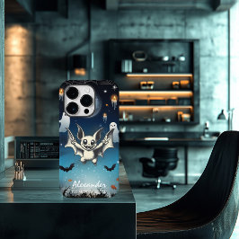 Zu Batty to Handle: Personalisiertes Halloween-Boo Case-Mate iPhone 14 Pro Hülle