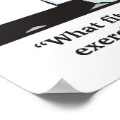 Zu beschäftigt, um sich auszuüben? poster (Ecke)