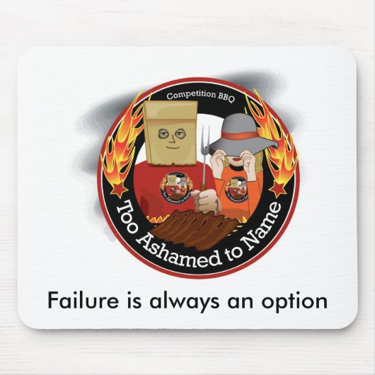 Zu beschämt GRILLEN nennen Mousepad (Vorne)