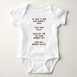 Zu Bett / Baby Jersey Bodysuit Baby Strampler