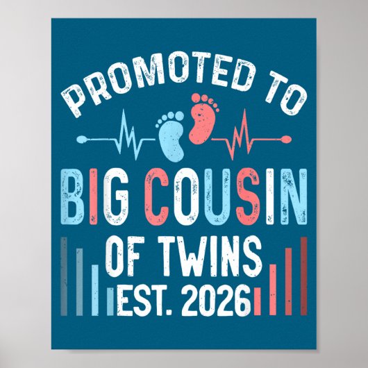 Zu Beworbene Große Cousin-Zwillinge Est Poster (Vorne)