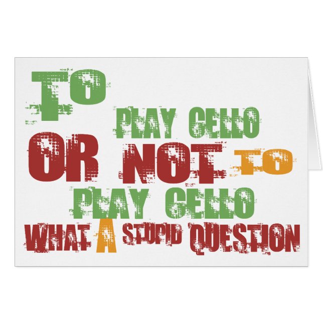 Zu Cello spielen (Vorderseite (Horizontal))