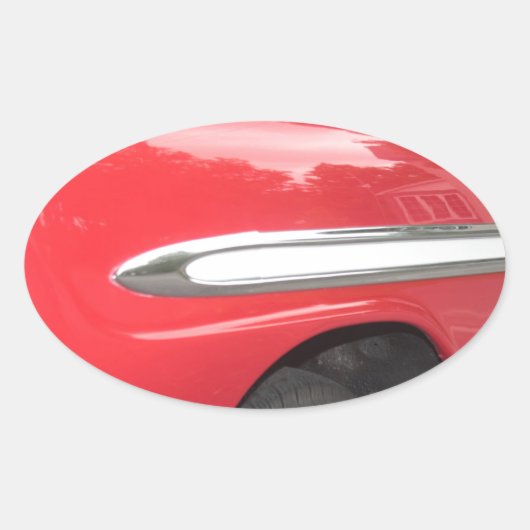 Zu Chrome! Zu Cool! Ovaler Aufkleber (Vorderseite)