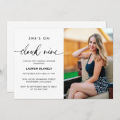 Zu Cloud-9-Foto-Brautparty Einladung (Vorne/Hinten)