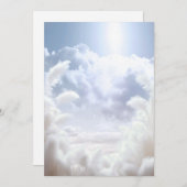 zu Cloud Nine 9 Pampas Brautparty BLANK Einladung (Vorne/Hinten)