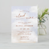 zu Cloud Nine Brautparty Folieneinladung (Stehend vorne)
