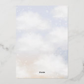 zu Cloud Nine Brautparty Folieneinladung (Rückseite)