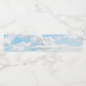 zu Cloud Nine Brautparty Wasserflaschenetikett (Einzelnes Label)