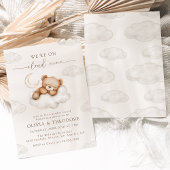 zu Cloud Nine Teddy Bear Gender Reveal Party Einladung