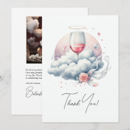 Zu Cloud Wine Brautparty Dankeskarte