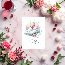 Zu Cloud Wine Brautparty Dankeskarte
