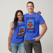 Zu cool für Binary Retro Pop Art-Typografie T-Shirt (Unisex)