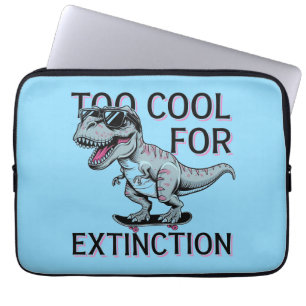 Zu Cool für das Aussterben T-Rex Skater - Funny Di Laptopschutzhülle