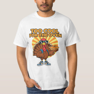Zu cool für das Truthahn-Henne-Erntedankfest-Shirt T-Shirt