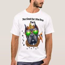 Zu Cool für den Dog Park-Dog LiebhaberT-Shirt Desi