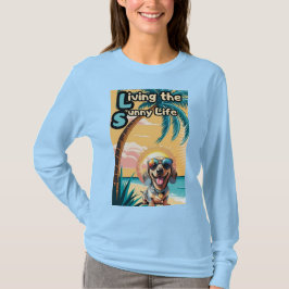 Zu Cool für den Schatten: Pup mit Sonnenbrille T-Shirt