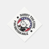 Zu Cool für die britische Herrschaft (G.Washington Serviette (Ecke)