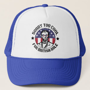 Zu Cool für die britische Regierung (Abe Lincoln) Truckerkappe
