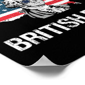 Zu Cool für die britische Regierung George Washing Poster (Ecke)