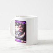 Zu cool für die Erde, so verlassen! Pixel Retro Ax Kaffeetasse (Vorderseite Links)