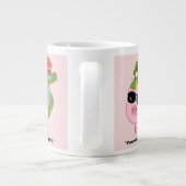 Zu cool für die knabenhafte Zitat-Riesen-Kaffee-Ta Jumbo-Tasse (Rückseite)