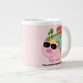 Zu cool für die knabenhafte Zitat-Riesen-Kaffee-Ta Jumbo-Tasse (Vorderseite Rechts)