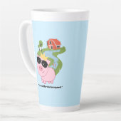 Zu cool für die knabenhafte Zitat-Riesen-Kaffee-Ta Milchtasse (Linke Ecke)