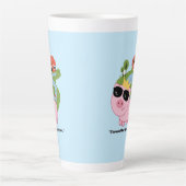 Zu cool für die knabenhafte Zitat-Riesen-Kaffee-Ta Milchtasse (Vorderseite)