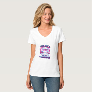 Zu Cool für diese Zeitachse - Retro Neon Robot T-S T-Shirt
