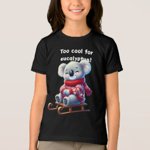 Zu cool für Eukalyptus Lustiges Koala-Kinder-T-S Tri-Blend Shirt